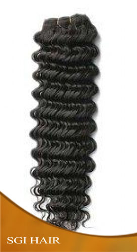 Indian Remy Deep Curly Machine Weft Hair