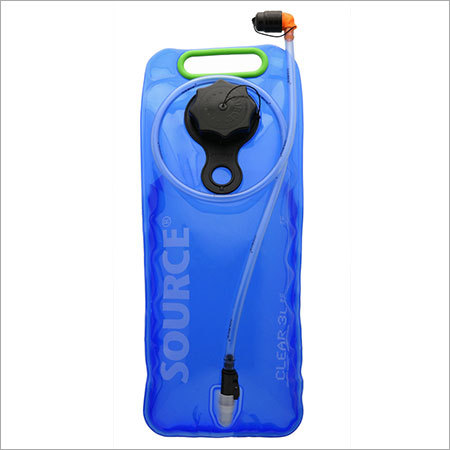 SOURCE Hydration Bladder Clear 1.5L - Triple-Layer PE Film, 17x38.5cm, Blue | Easy Fill, Taste-Free, Lightweight, Antimicrobial, Silicon Mouthpiece