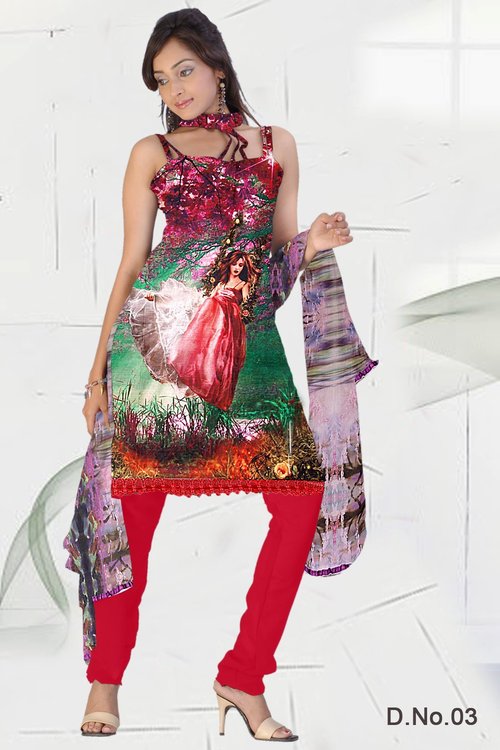 Digital Print Dress