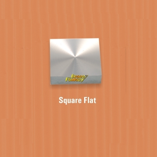 Silver Square Flat Mirror Cap