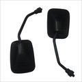 Honda Motorcycle Mirror - Glass/plastic, 100x50 Mm, Black | Convex, Adjustable Head, Durable Design, Easy Installation