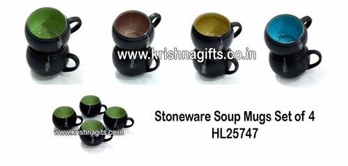 Stoneware - Soup Mug Set of 4
