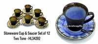 Stoneware - Cup Saucer Set TwoTone