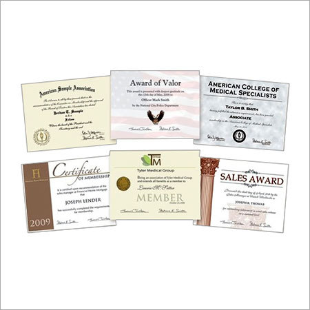 Certificate Printing