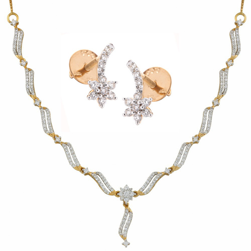 Dazzling Diamond Necklace Set