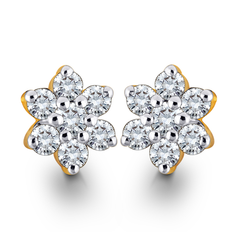 Star Shape Diamond Earring