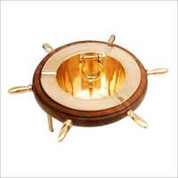 Nautical Gifts Accessories - Brass And Wood, 10 Inch Diameter, Gold | Elegant Design, Polished Finish, Durable, Decorative, Immaculate Finish