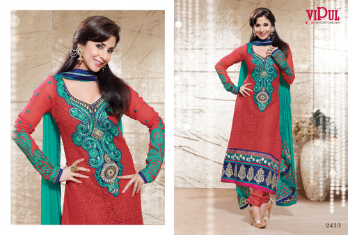 Churidar Embroidery Work