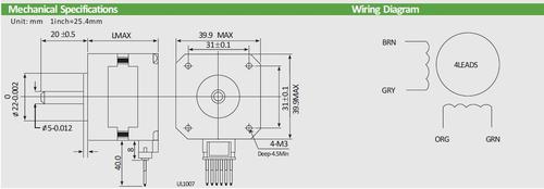 39HS02 Leadshine Stepping motor