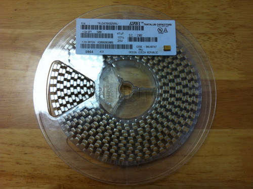 Avx Smd Tantalum Capacitor Tajd476K025Rnj 47Uf 25V