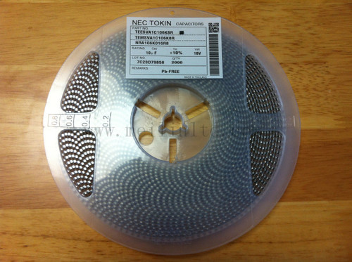 Nec Smd Tantalum Capacitor Teesva1A106K8R 10Uf 10V