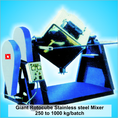Automatic Gaint Rotocube Shape Dry Color Mixer
