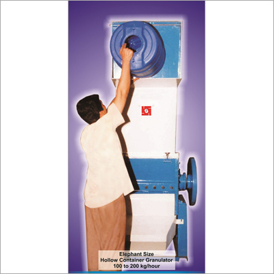 Plastic Container Grinder Machinery - Mild Steel 410x300mm Size White and Blue | Automatic 200 Kg/hr Capacity 10 hp Power User-Friendly Design Reliable and Durable