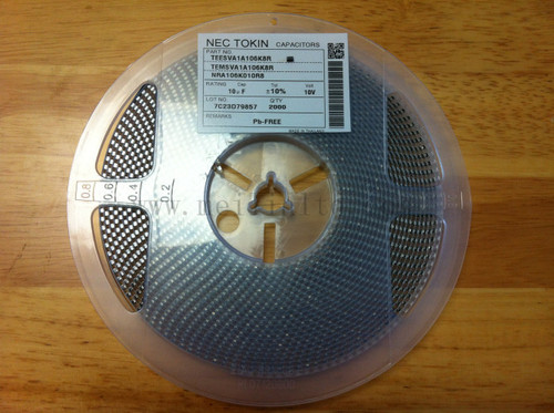 Nec Smd Tantalum Capacitor Teesva1C106K8R 10Uf 16V