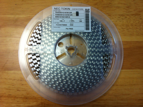 Nec Smd Tantalum Capacitor Teesvd1C10712R 100Uf 16