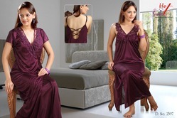 Dark Purple Two Piece Nightie