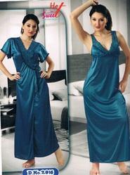 Dark Green Two Pcs Nighty