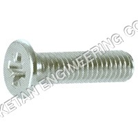 Polished Cross Recessed Countersunk Head Screws