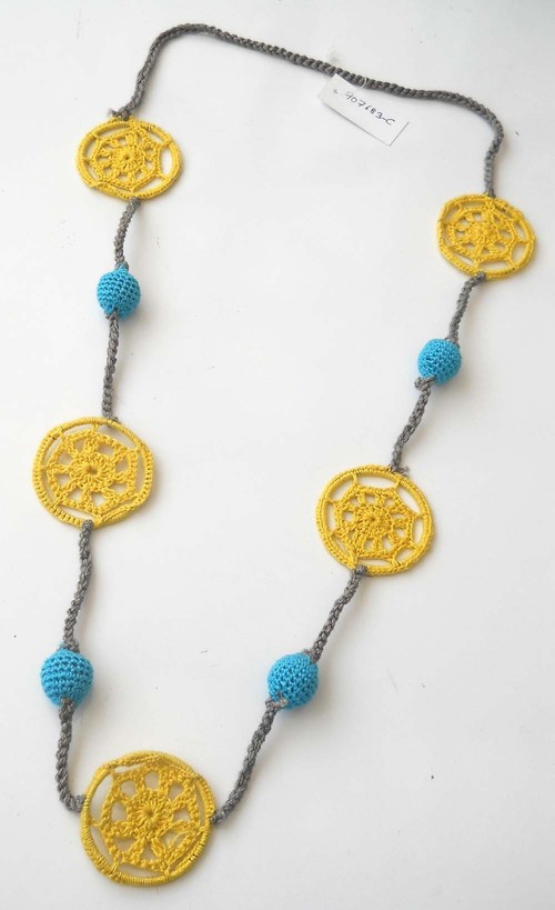 Jewellry - Mixed Materials, 70cm, Yellow | Stylish Bohemian Accessory, Handcrafted, Durable, Unique Style