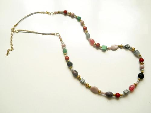 Jewellry - Mixed Stones, 18-24 Inches, Multicolored | Slider Clasp, Elegant Design, Gemstone Accents, Adjustable Length