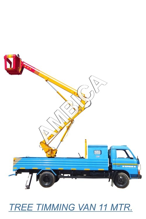 Tree Timming Van- A-63 - Steel Alloy, Blue, Diesel Engine | High Reach, Easy Maneuverability, Efficient Trimming
