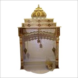 White Marble Emboss Work Temple