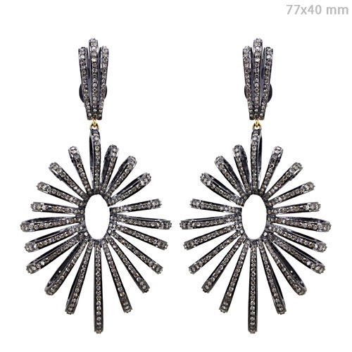 Pave Diamond Earrings