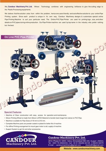 PVC Pipe Printing Machines and PVC Pipe Printing Machines-2 Manufacturer