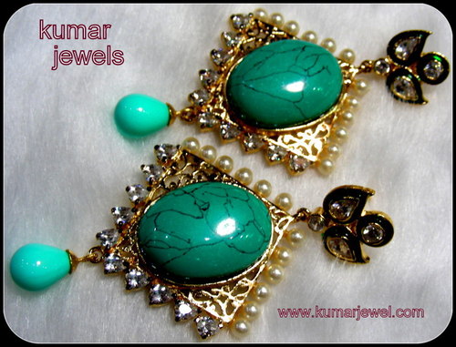 Semi-precious Turquoise Earring.