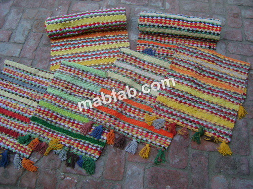 Chenille chindi rug