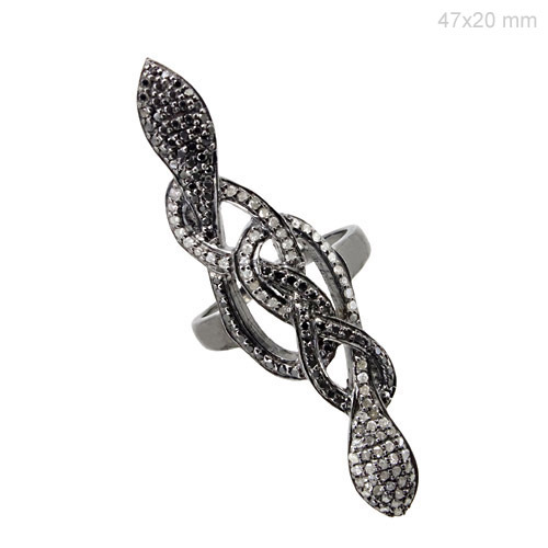 Diamond Pave Snake Ring Jewelry