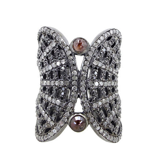 Sliver Pave Diamond Ring