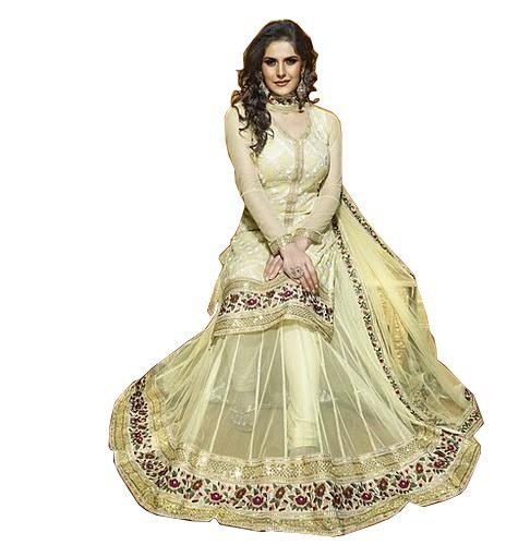 Saree - Net Fabric, 55 Inches, Off-White | Elegant Design, Floral Handcrafted Embroidery, Comfortable Fit