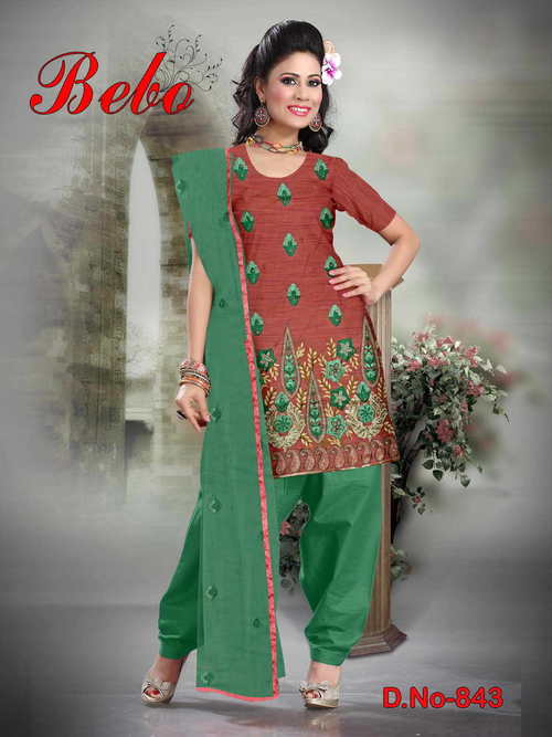 Salwar Kameez - Cotton Blend, Multiple Sizes, Maroon | Floral Embroidery, Elegant Design, Comfortable Fit, Stylish Look, Durable Material