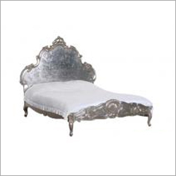 Silver Metal Bed