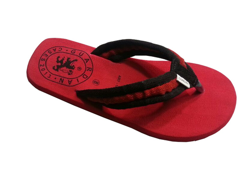 Men Slipper - Rubber, Men's Size, Red | Comfort, Durable Sole, Lightweight, Adjustable Strap, Breathable