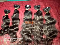 Raw Wavy Indian Hair With Aligned Cuticles 100% Natural Application: Profesional