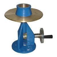 Flow Table IS:5512 Hand Operated FT 04 - Steel Tabletop 76.2 cm Diameter, Cast Iron Stand, Lift Height 12.5 mm | Durable Design, Precise Testing, Cement Concrete Flow Determination