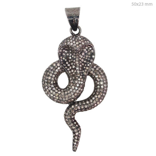 Pave Diamond Snake Pendant Supplier