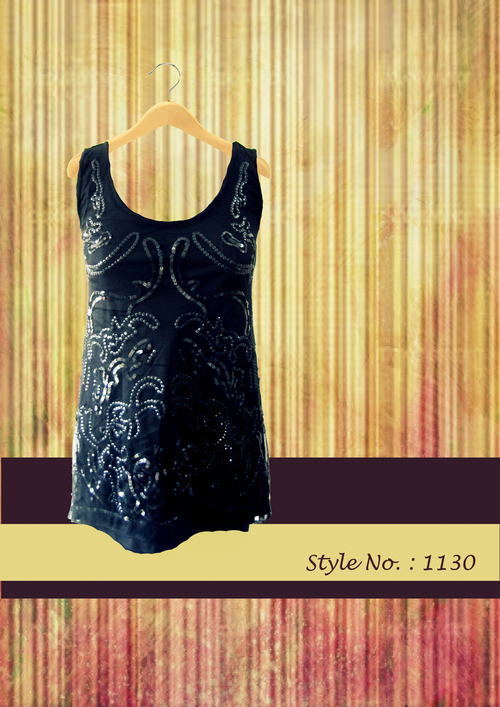 Black Designer Top