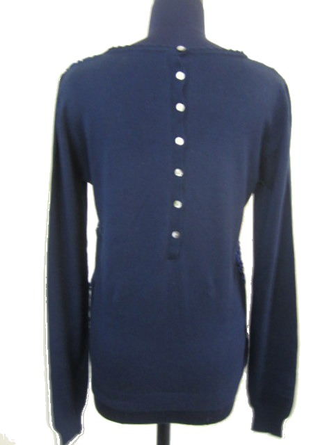 Long Sleeve Knit Tops - Knit Fabric, S-XL, Navy Blue | Soft Fabric, Perfect Fit, Shrink Resistant, Stylish Design