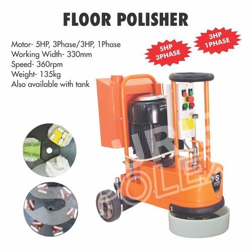 Floor Polisher and Grinder Machine With Water Tank