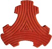 Red Color Paver Blocks Pvc Moulds
