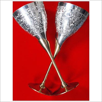 Silver Glass Set