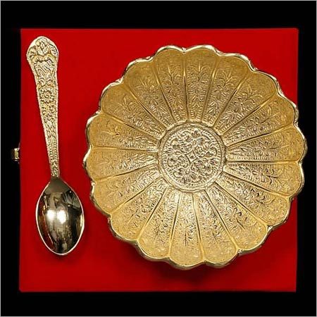 Pure Brass Single Katori Set