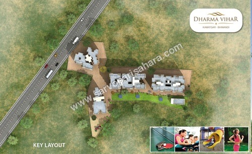 Aerial View Of Dharma Vihar