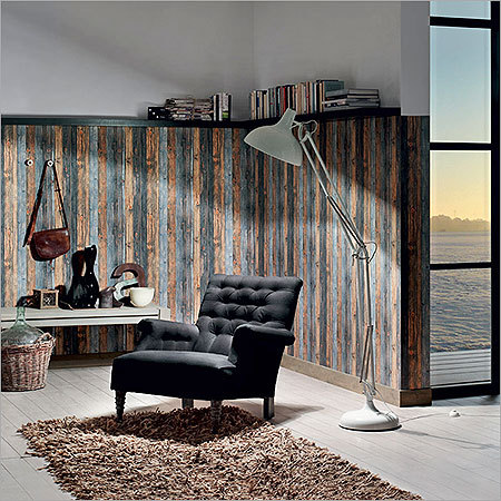Wood n Stone Woven Wallpaper