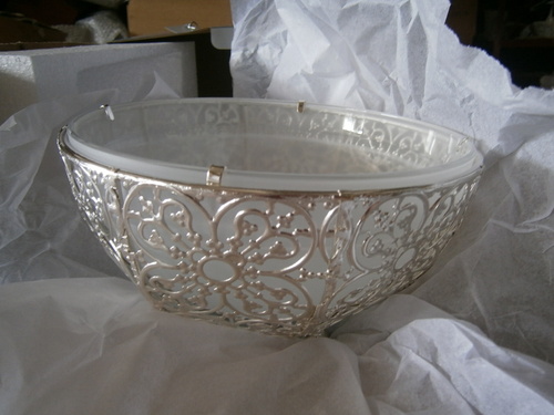 Silver Serving Bowl - 1L, 15cm Diameter, Polished Silver | Elegant, Durable, Easy to Clean