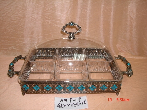 DRY FRUIT TRAY SET WITH 6 BOWLS