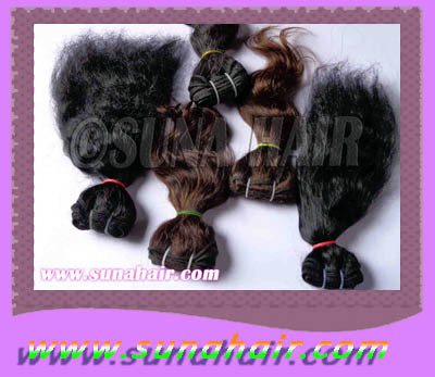 Machine Weft Beautiful Indian Silky Curly Virgin R